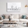 Perth Skyline Canvas Art Print Lifestyle