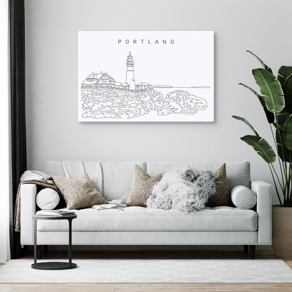 Portland Maine Canvas Art Print Lifestyle Portland Maine Canvas Art Print Lifestyle