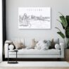 Portland Oregon Skyline Canvas Art Print Lifestyle