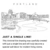 Portland Oregon Skyline Continuous Line Drawing Art Work