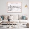 Portland Oregon SkylineWall Art for Living Room