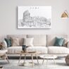 Rome Colosseum Canvas Art Print Lifestyle