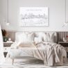 Sacramento Skyline Canvas Art Print Lifestyle