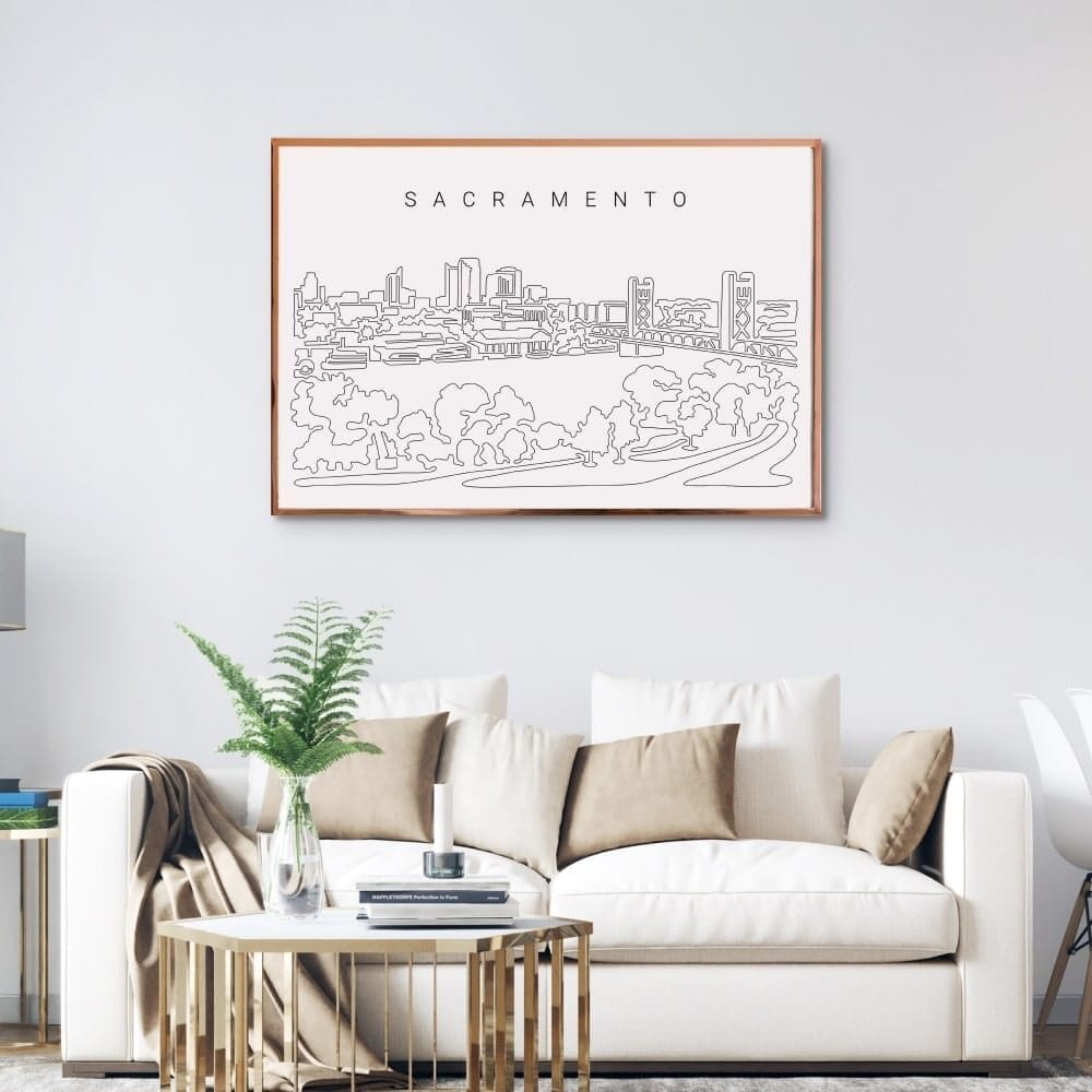 Sacramento Skyline Wall Art for Living Room Sacramento Skyline Wall Art for Living Room