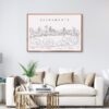Sacramento Skyline Wall Art for Living Room