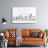 Saint Louis Skyline Canvas Art Print Lifestyle