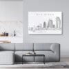San Diego Skyline Canvas Art Print Lifestyle