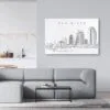 San Diego Skyline Canvas Art Print Lifestyle