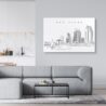 San Diego Skyline Canvas Art Print Lifestyle