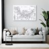 Seoul Skyline Canvas Art Print Lifestyle