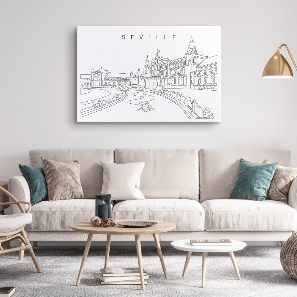 Seville Spain Canvas Art Print Lifestyle Seville Spain Canvas Art Print Lifestyle