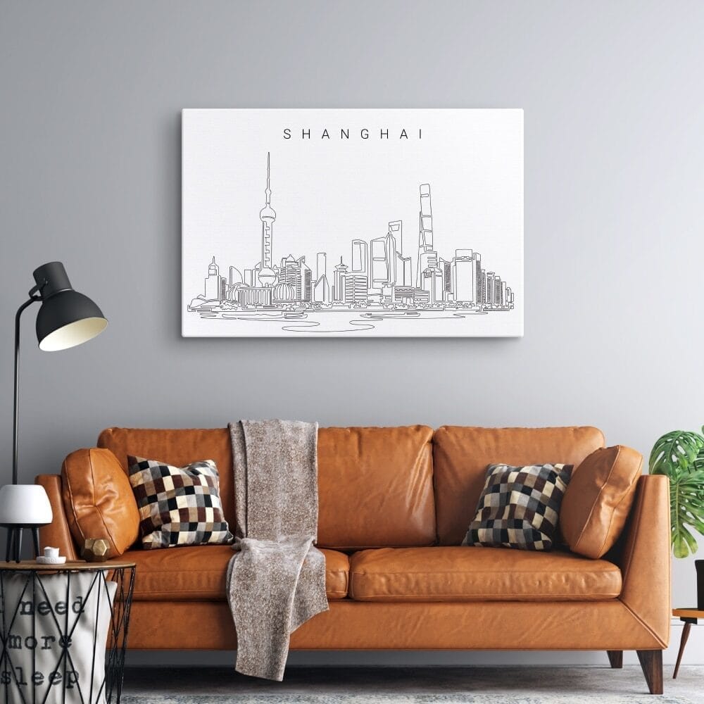 Shanghai Skyline Canvas Art Print Lifestyle Shanghai Skyline Canvas Art Print Lifestyle