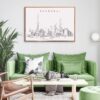 Shanghai Skyline Wall Art for Living Room