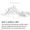 Sydney Opera House Continuous Line Drawing Art Work
