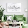 Tacoma Skyline Canvas Art Print Lifestyle