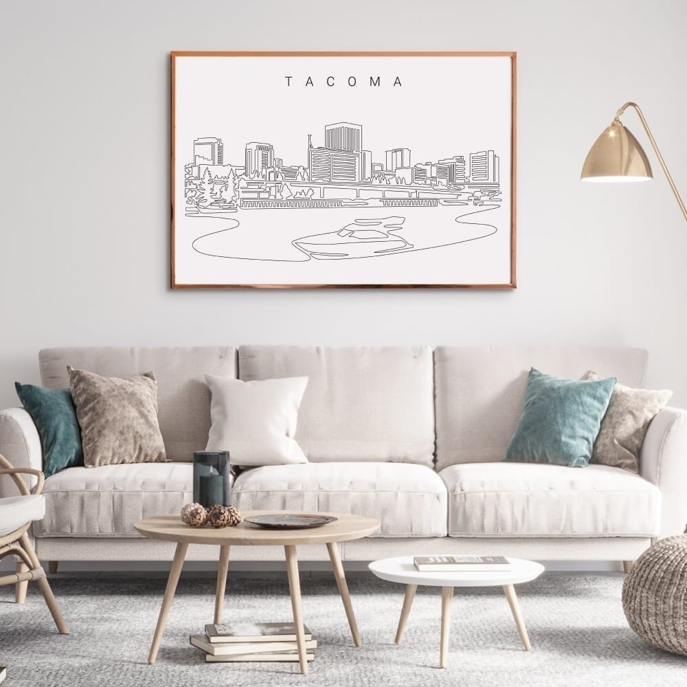 Tacoma Skyline Wall Art for Living Room Tacoma Skyline Wall Art for Living Room