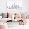Tampa Skyline Canvas Art Print Lifestyle
