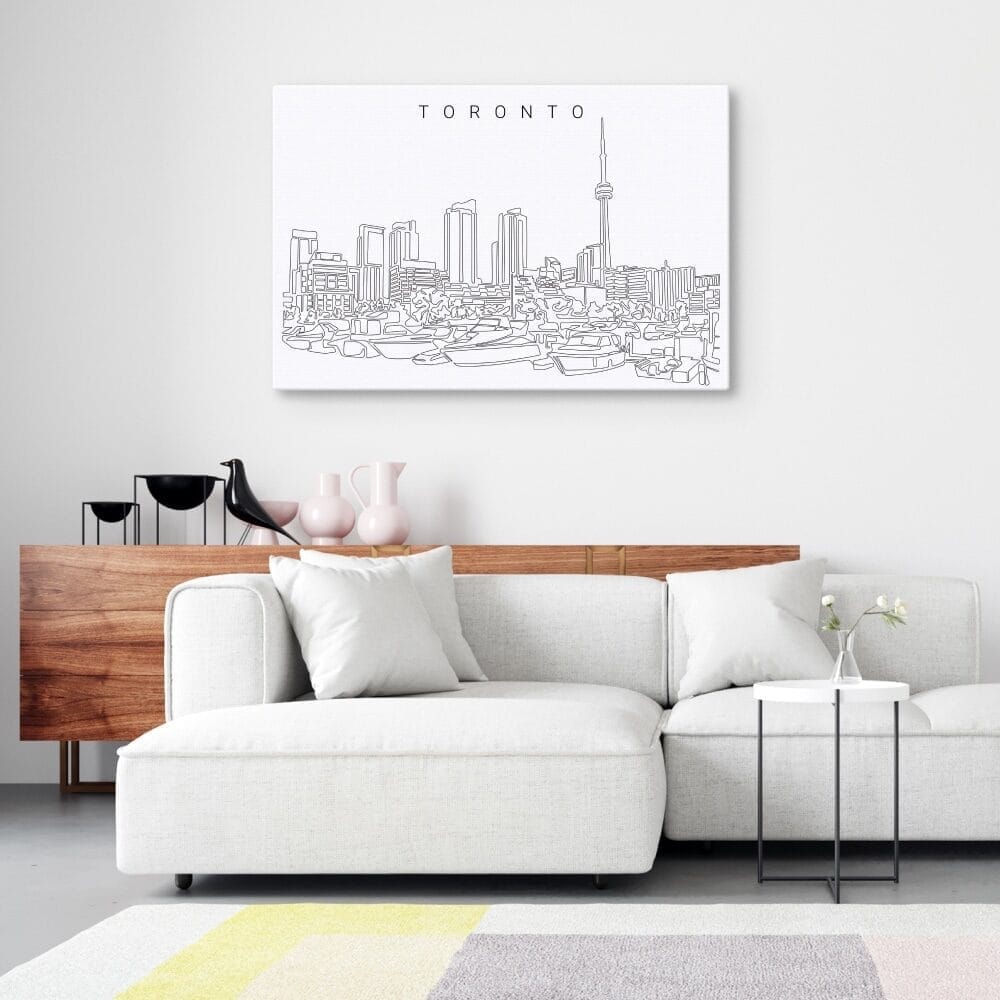 Toronto Harbor Canvas Art Print Lifestyle Toronto Harbor Canvas Art Print Lifestyle