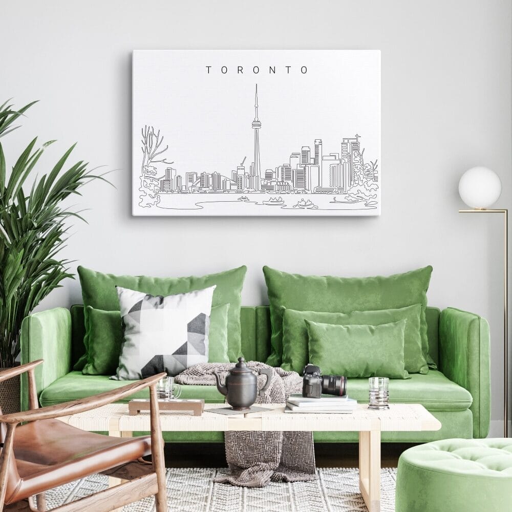 Toronto Skyline Canvas Art Print Lifestyle Toronto Skyline Canvas Art Print Lifestyle