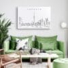 Toronto Skyline Canvas Art Print Lifestyle