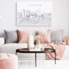 Tucson Skyline Canvas Art Print Lifestyle