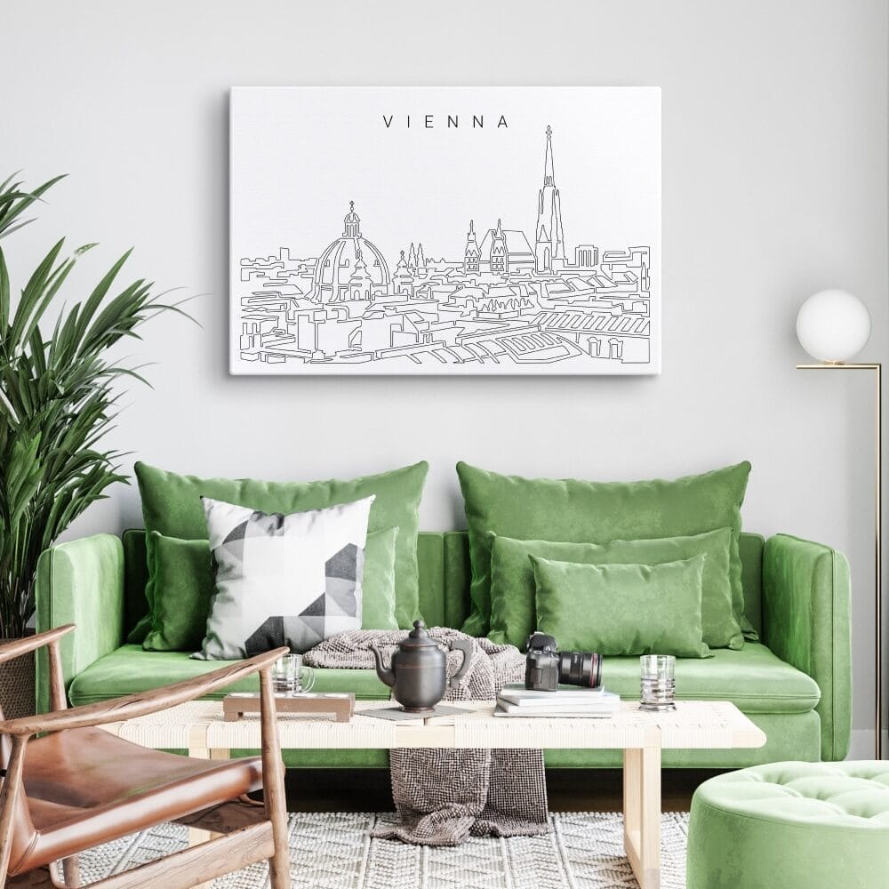 Vienna Skyline Canvas Art Print Lifestyle Vienna Skyline Canvas Art Print Lifestyle