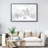 Framed Amsterdam Wall Art for Living Room