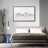 Framed Boise Idaho Wall Art for Bedroom