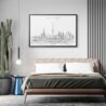 Framed Dubai Wall Art for Bedroom