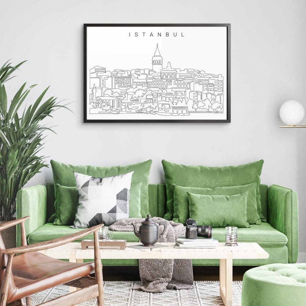 Framed Istanbul Wall Art for Living Room Framed Istanbul Wall Art for Living Room