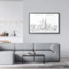Framed Kuala Lumpur Wall Art for Living Room