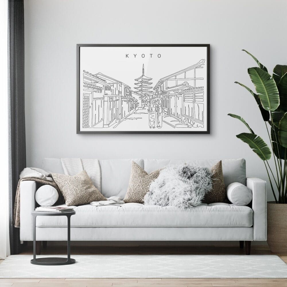 Framed Kyoto Japan Wall Art for Living Room Framed Kyoto Japan Wall Art for Living Room