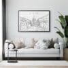 Framed Kyoto Japan Wall Art for Living Room