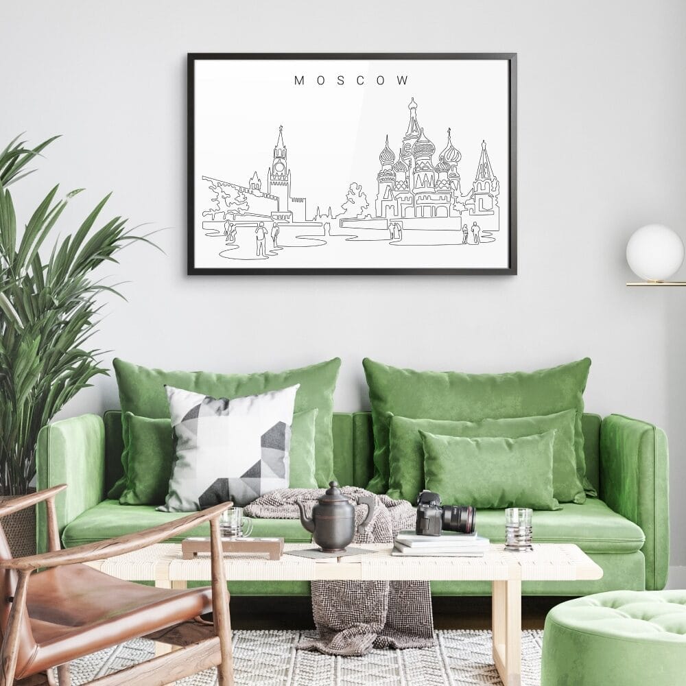 Framed Moscow Wall Art for Living Room Framed Moscow Wall Art for Living Room