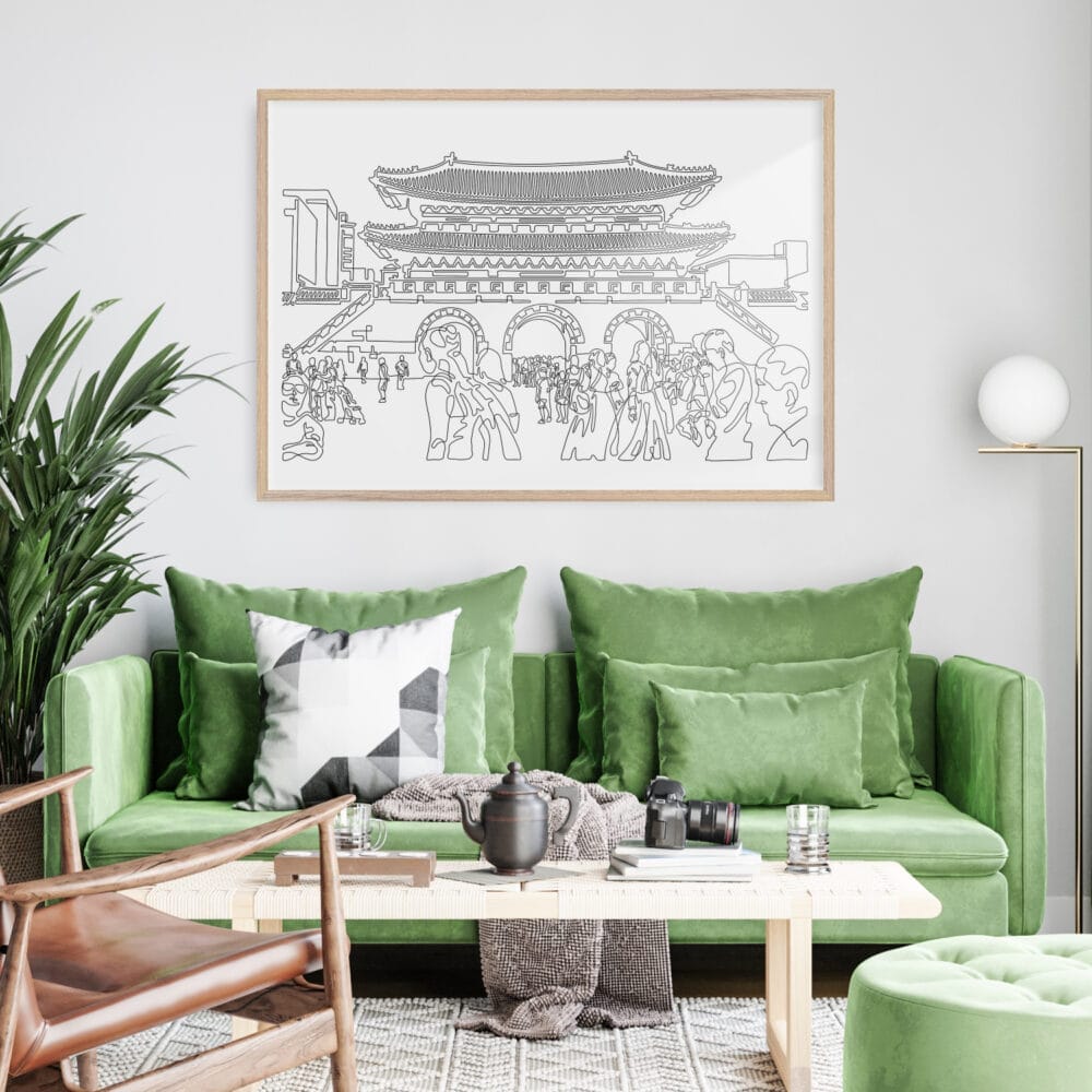 Framed Seoul Wall Art for Living Room Framed Seoul Wall Art for Living Room