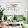 Framed Seoul Wall Art for Living Room