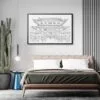 Framed Tokyo Asakusa Wall Art for Bedroom