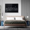 Framed Cincinnati Wall Art for Bed Room - Dark