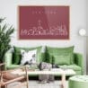new york line art wall decor