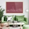 new york line art wall decor