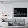 Framed New York Skyline Wall Art for Living Room Dark