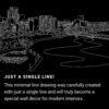 Portland oregon One Line Drawing Art - Dark