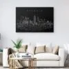 Atlanta Skyline Canvas Art Print - Living Room - Dark