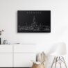 Bangkok Thailand - Wat Arun Canvas Art Print - Hallway - Dark