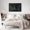 Charleston SC Canvas Art Print - Bed Room - Dark
