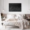 Denver Skyline Canvas Art Print - Bed Room - Dark
