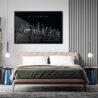 Framed Atlanta Wall Art for Bed Room - Dark