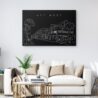 Key West Canvas Art Print - Living Room - Dark