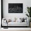 Melbourne Skyline Canvas Art Print Lifestyle