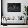 Melbourne Skyline Canvas Art Print Lifestyle